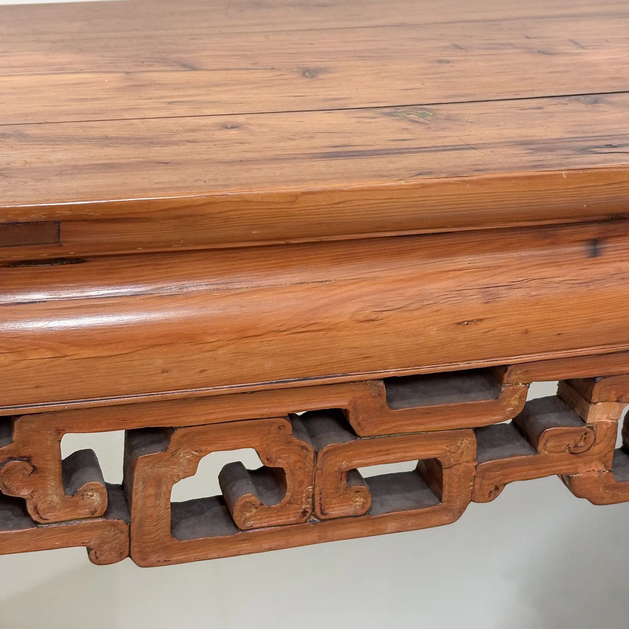 Rare 19thC Chinese Fruitwood Console