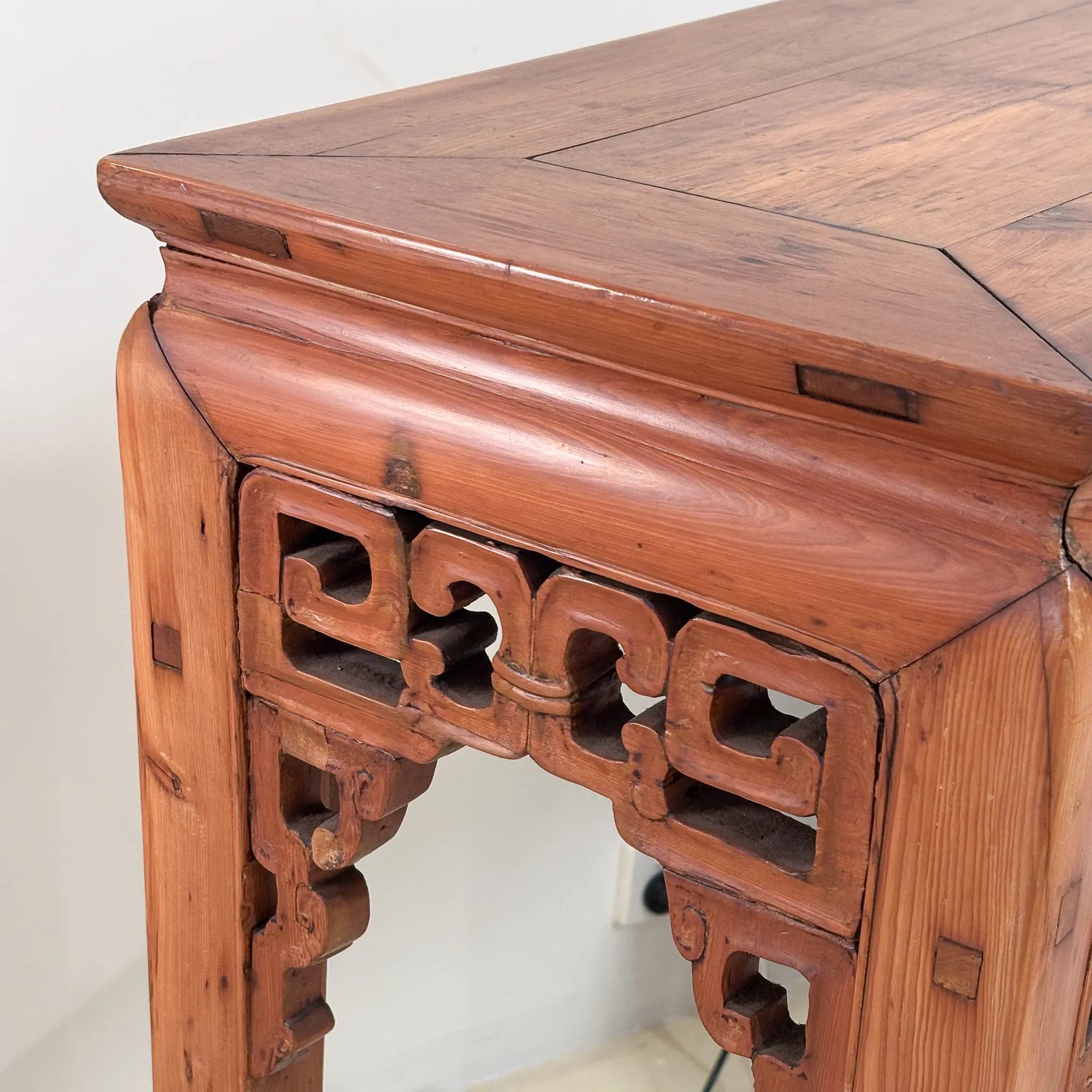 Rare 19thC Chinese Fruitwood Console