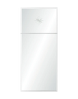 Trumeau Mirror with Etched Star