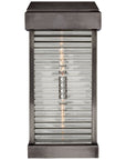 Dunmore Large Curved Glass Louver Sconce