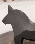 Horse Square Edges Sculpture - Graphite