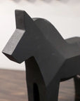 Horse Square Edges Sculpture - Graphite