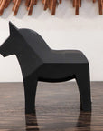 Horse Square Edges Sculpture - Graphite