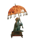 Parasol Monkey Table Lamp