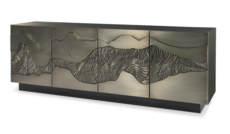 Silver Waves Credenza