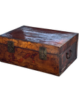 Vintage Lacquered Leather Trunk