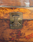 Vintage Lacquered Leather Trunk