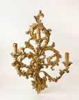 18th Style 3lt Wall Sconce Hand Carved in Italy