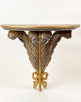 3 Plumes Wall Bracket in Gold Distressed Silver