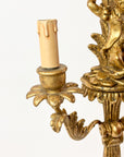 18thC Hand Carved Monkey & Palm Tree Wall Light