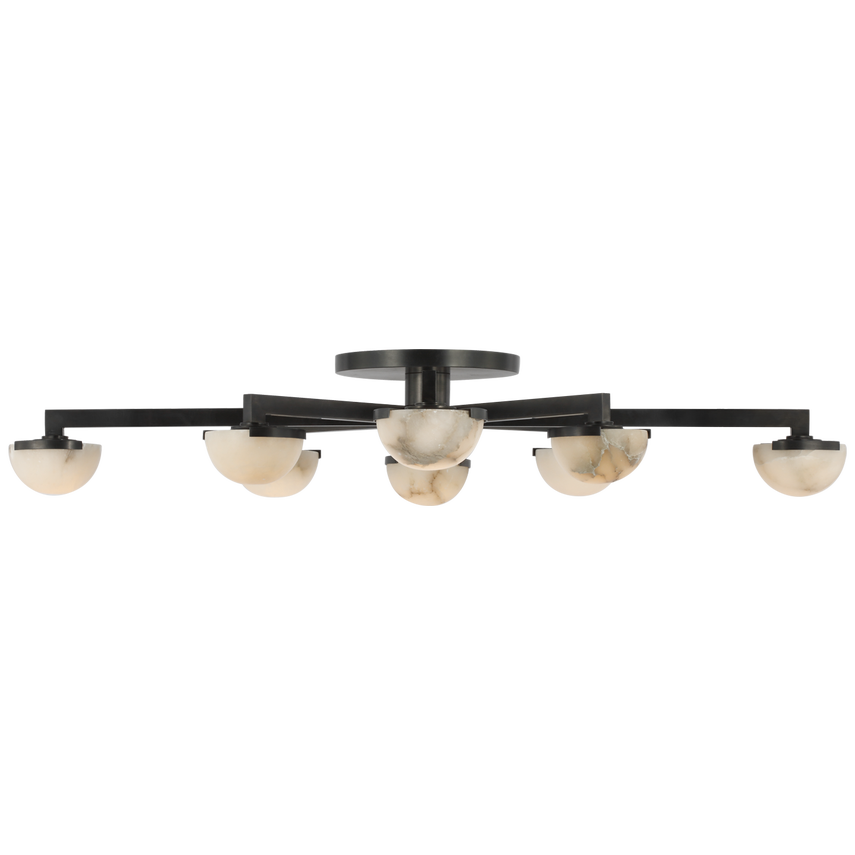 Pedra Large Staggered Arm Flush Mount