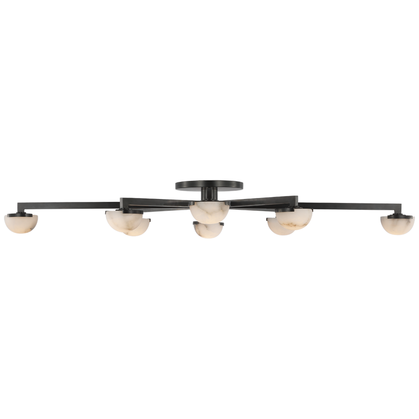 Pedra Extra Large Staggered Arm Flush Mount