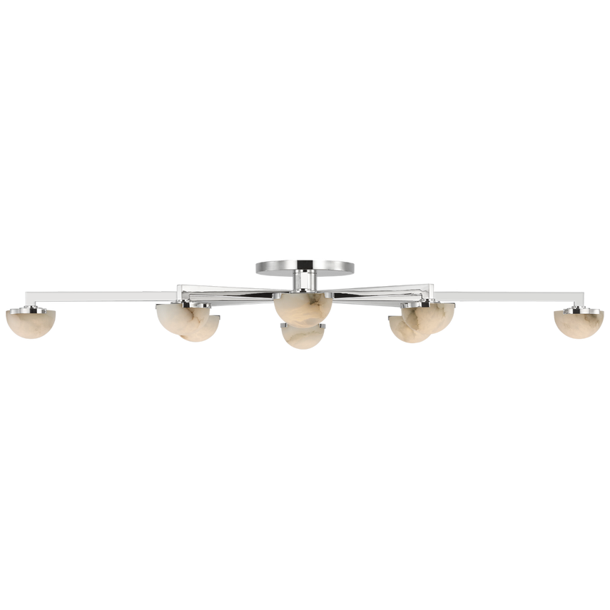 Pedra Extra Large Staggered Arm Flush Mount