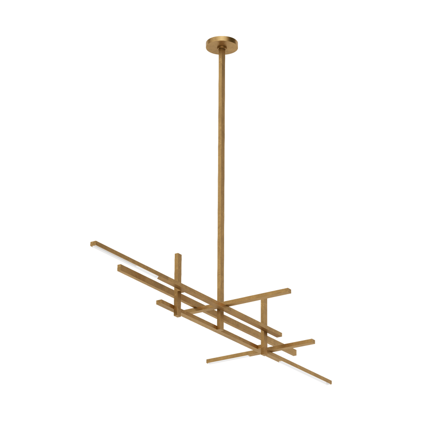 Cityscape Stacked X Large Linear Chandelier
