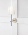 Bryant Sconce with White Glass
