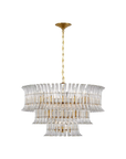 Rhine 34" Three Tier Chandelier