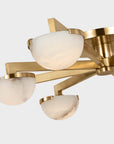 Pedra Large Staggered Arm Flush Mount