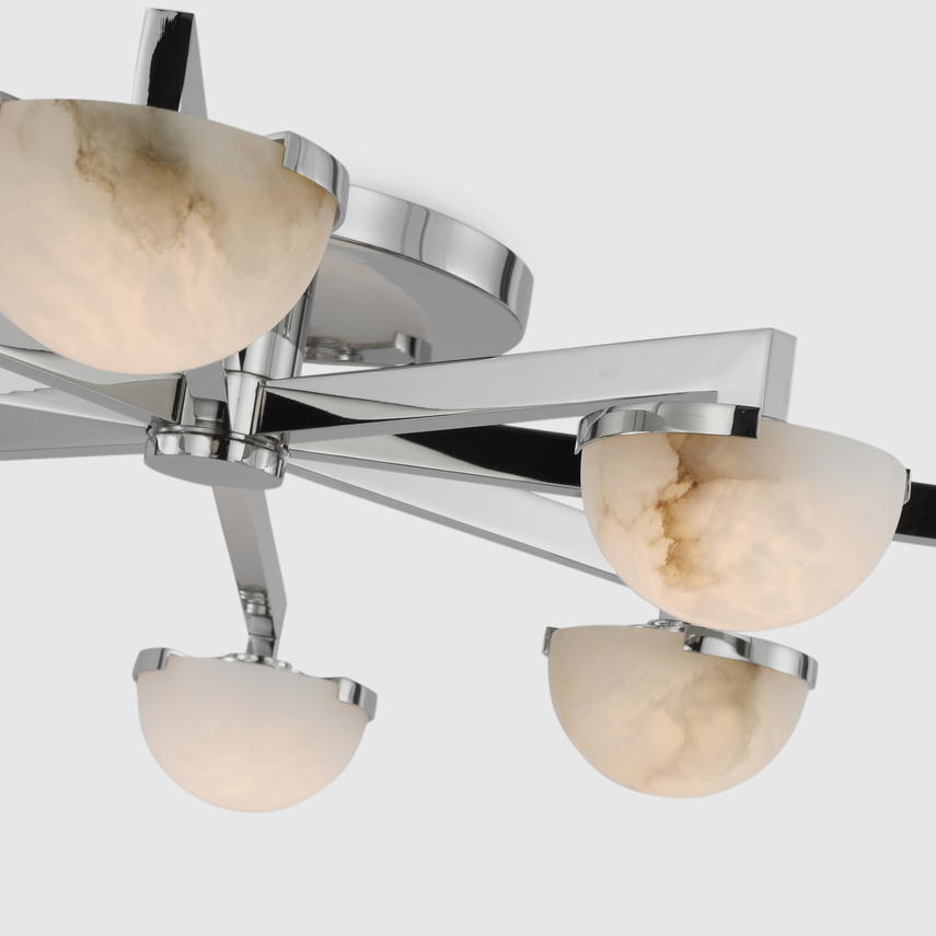 Pedra Large Staggered Arm Flush Mount