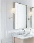Bryant Sconce with White Glass