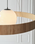 Arena 53" Ring and Globe Chandelier