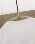 Arena 53" Ring and Globe Chandelier