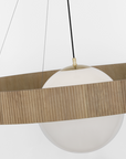 Arena 53" Ring and Globe Chandelier