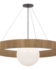 Arena 53" Ring and Globe Chandelier