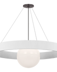 Arena 53" Ring and Globe Chandelier