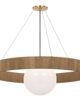 Arena 53" Ring and Globe Chandelier