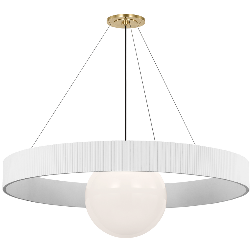 Arena 53" Ring and Globe Chandelier