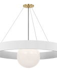 Arena 53" Ring and Globe Chandelier