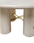 Cadence Round Dining Table in Sand Cerused