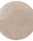 Cadence Round Dining Table in Sand Cerused