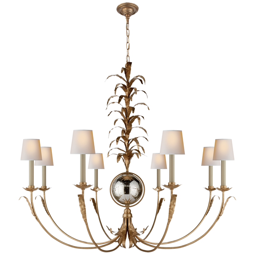 Gramercy Chandelier in Gilded Iron