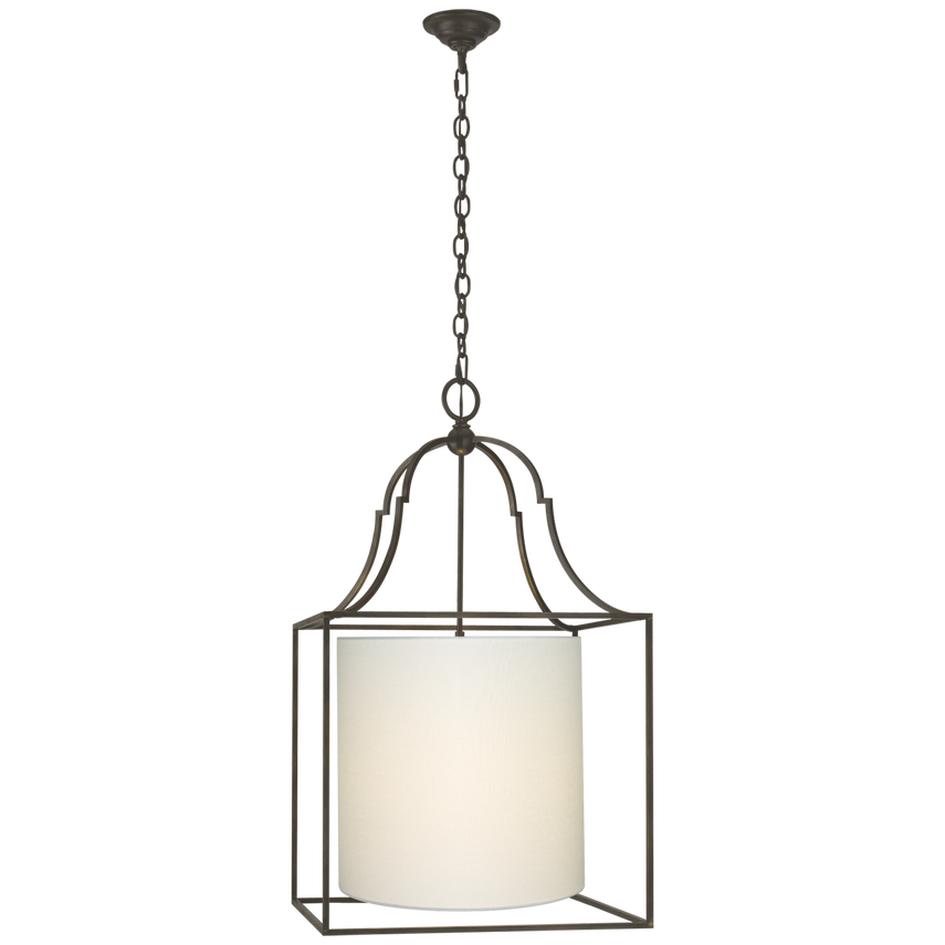 Gustavian Lantern with Natural Paper Shade