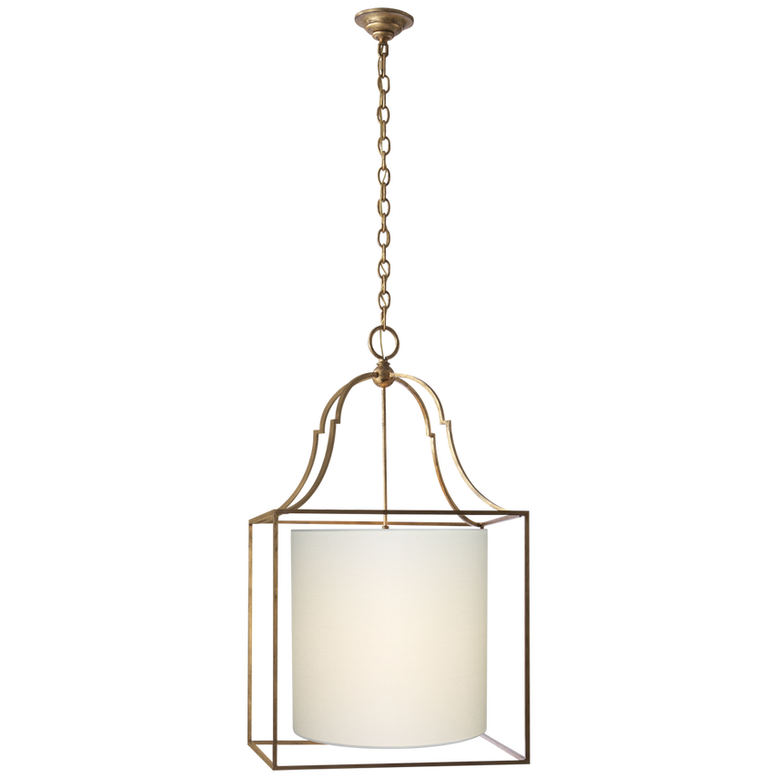 Gustavian Lantern with Natural Paper Shade