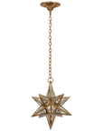 Moravian Small Star Lantern with Antique Mirror