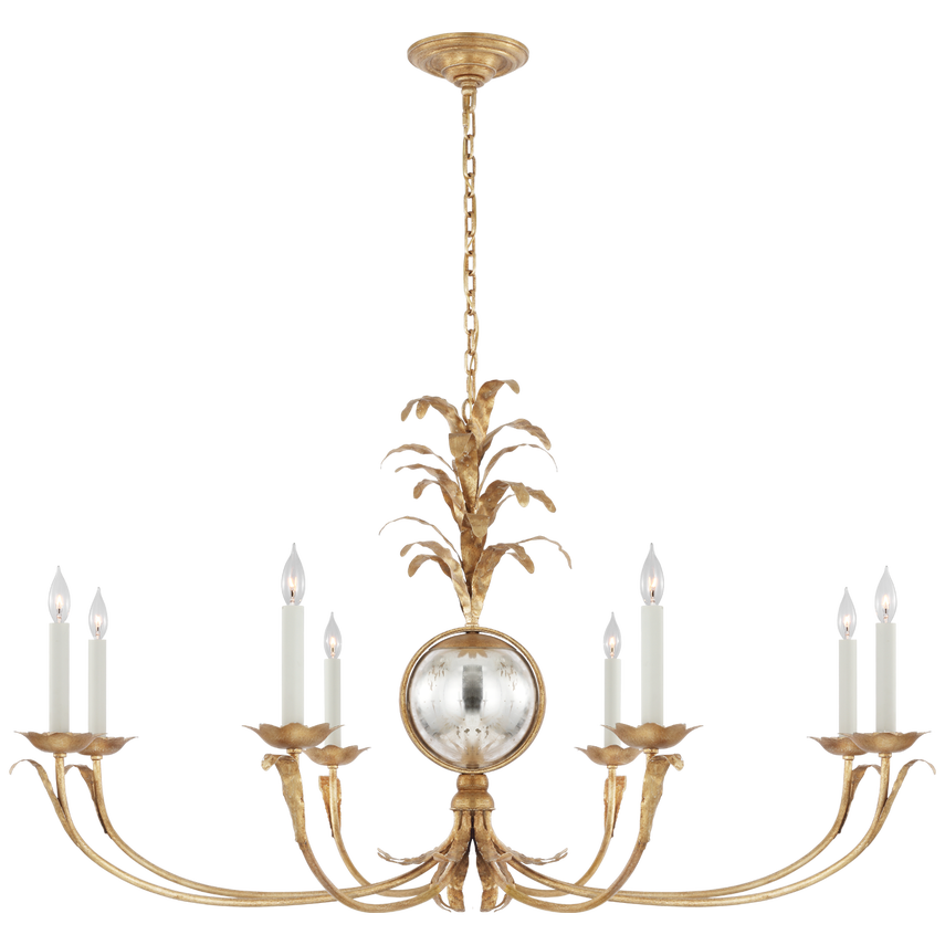 Gramercy Chandelier in Gilded Iron