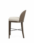 Tybee Counter Stool in Minx and Grey Flax