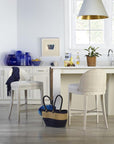 Tybee Counter Stool in Peninsula and Flax