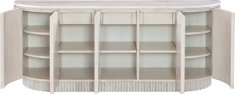 Maxime Console with wood top