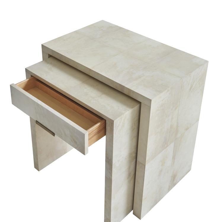 Lior Vellum Nightstand