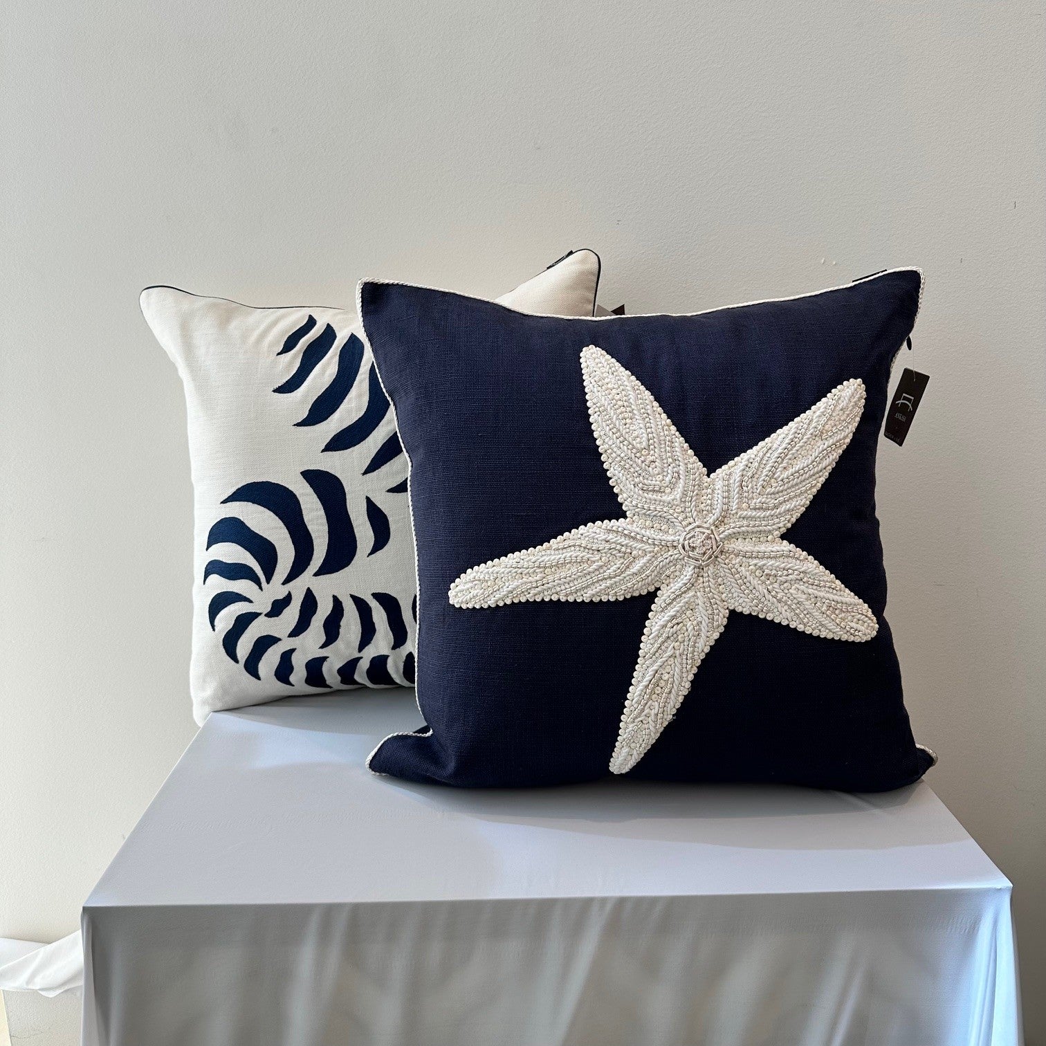 Ankasa Luxury Blue and White Cushions