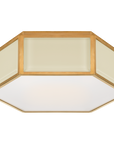 Bradford Small Hexagonal Flush Mount