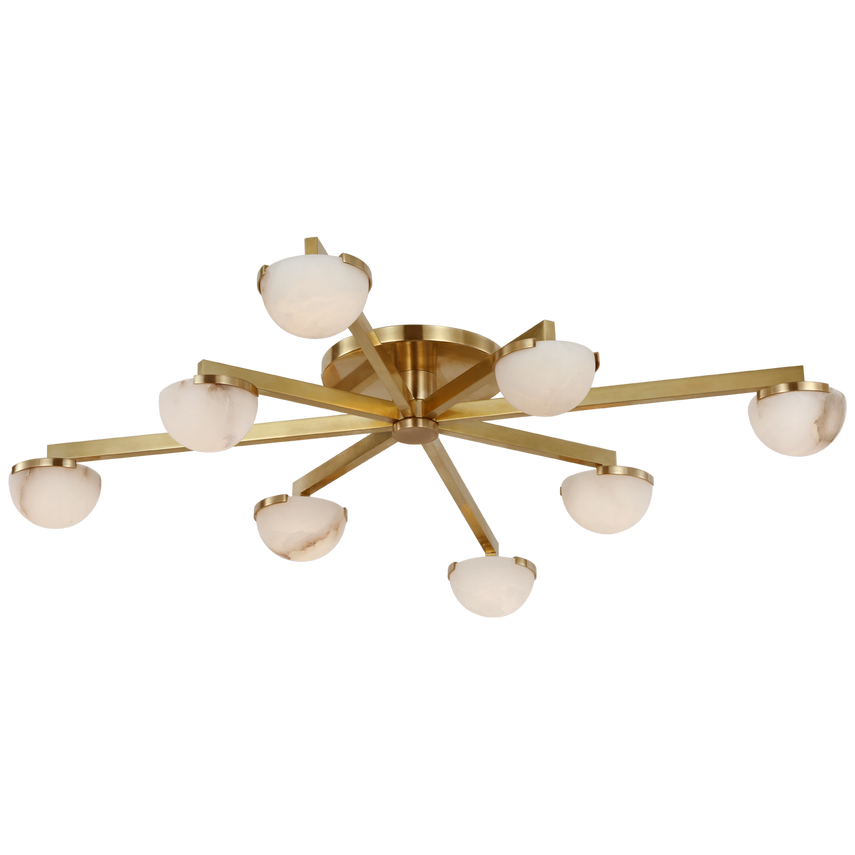Pedra Large Staggered Arm Flush Mount