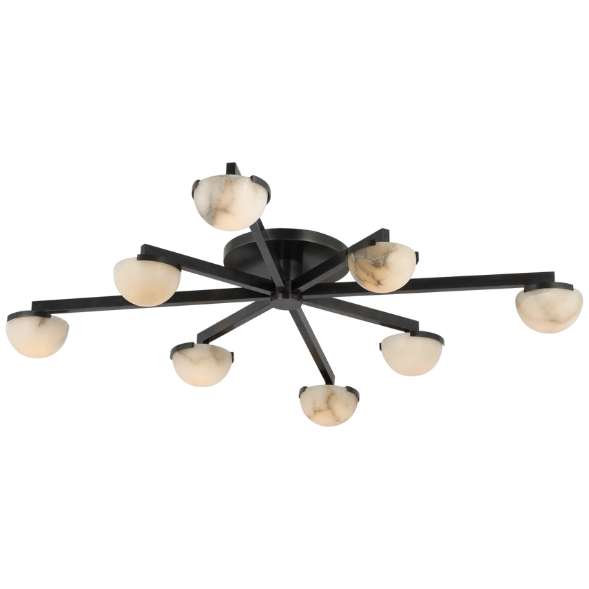 Pedra Large Staggered Arm Flush Mount