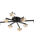 Pedra Large Staggered Arm Flush Mount