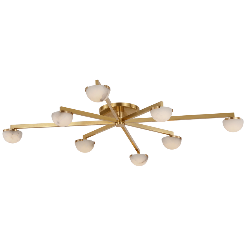 Pedra Extra Large Staggered Arm Flush Mount