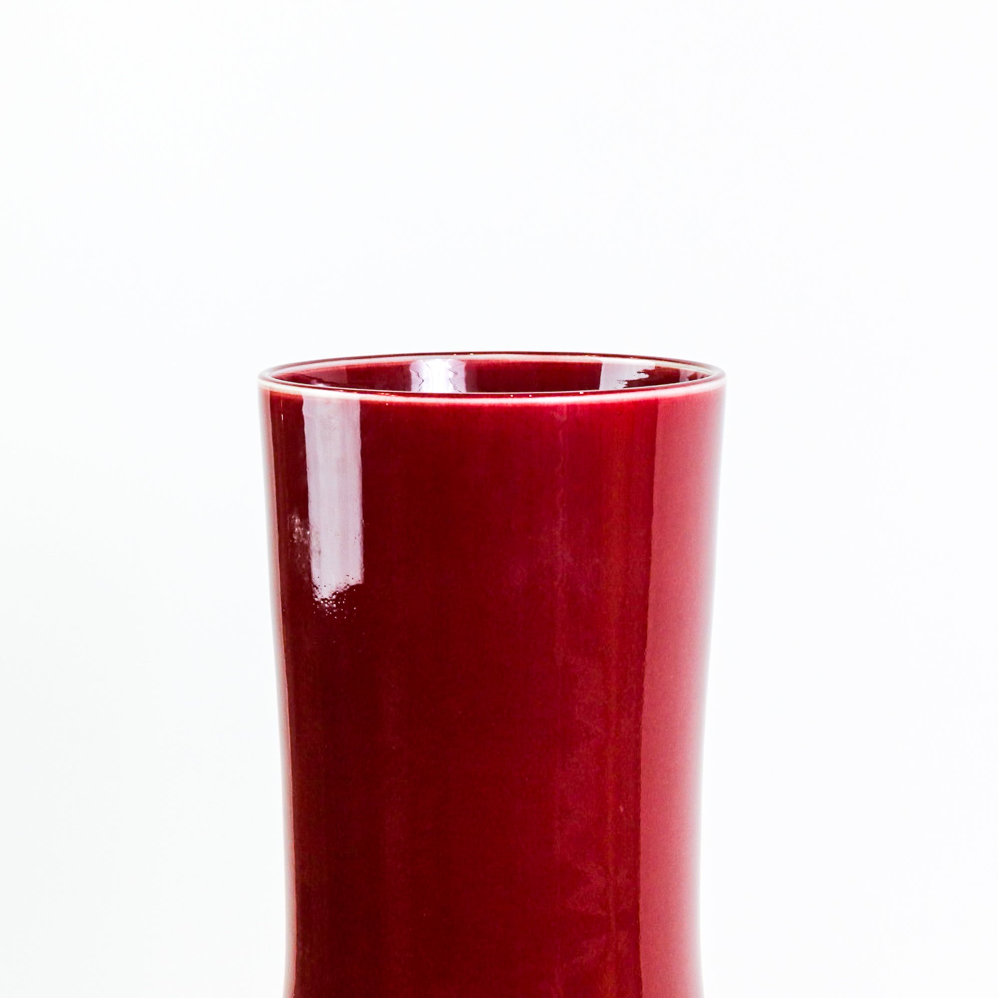 Large Straight Neck Ceramic Vase