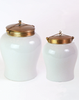 Condiment Pot White
